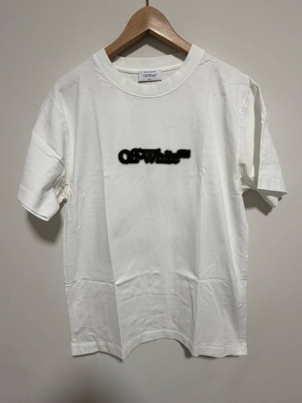 Off-White Spray Arrow Slim-Fit T-shirt White Size Medium